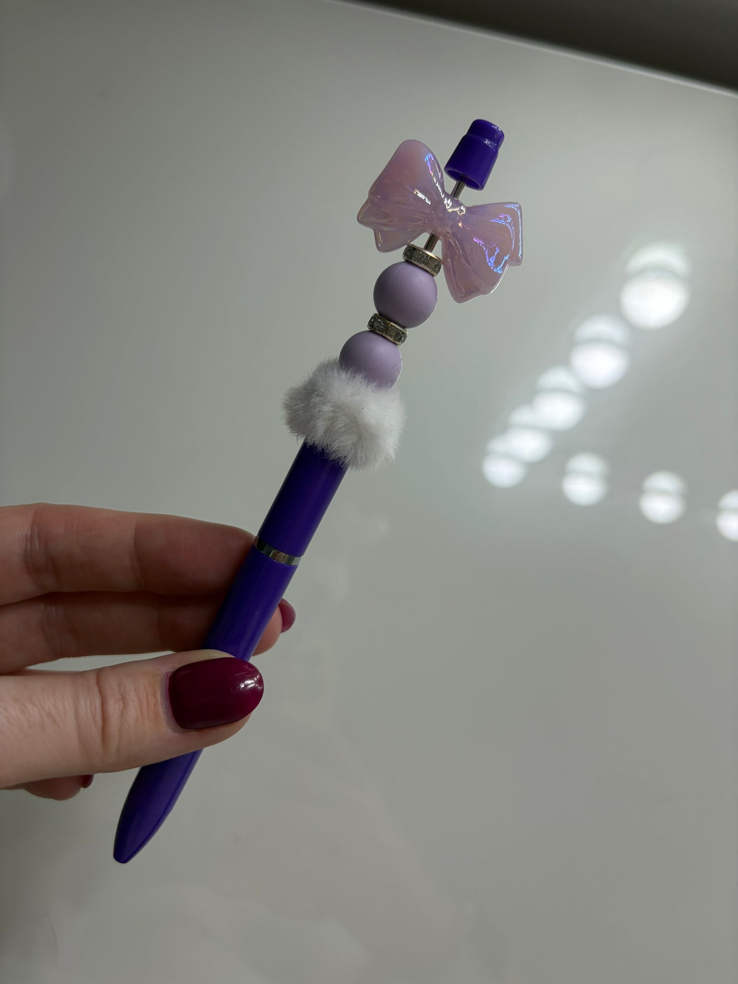 Purple Bow Pen