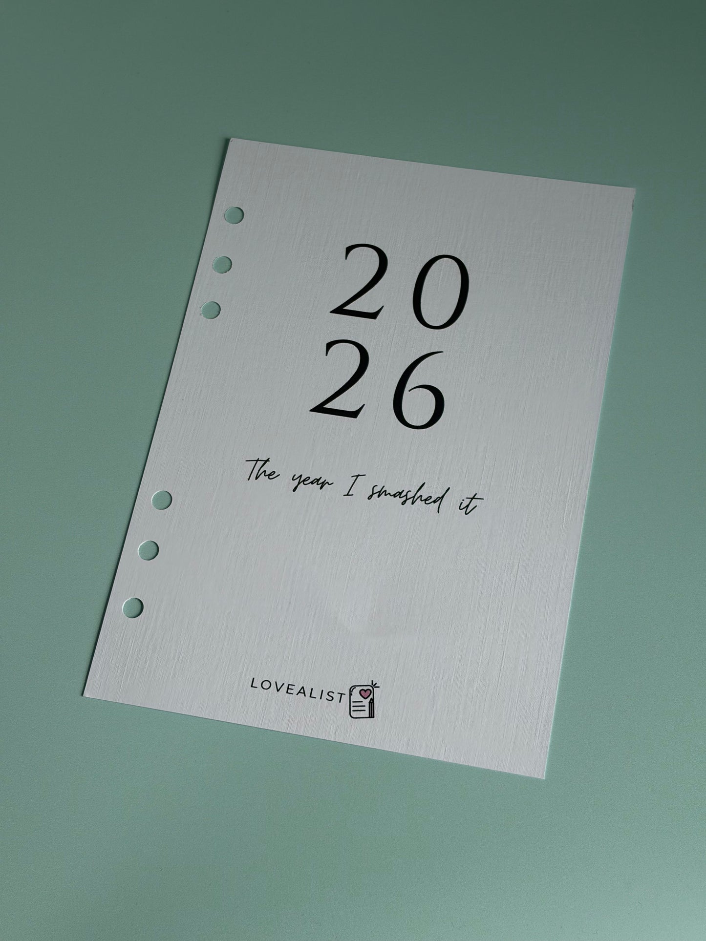 Index Page - 2026 The Year I Smashed It