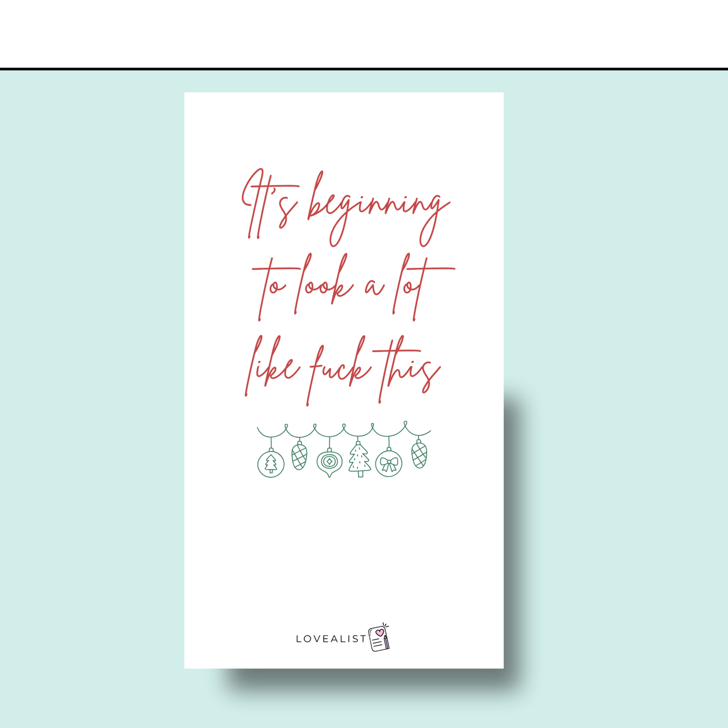 A6 - Index Page - It's Beginning To Look a Lot Like
