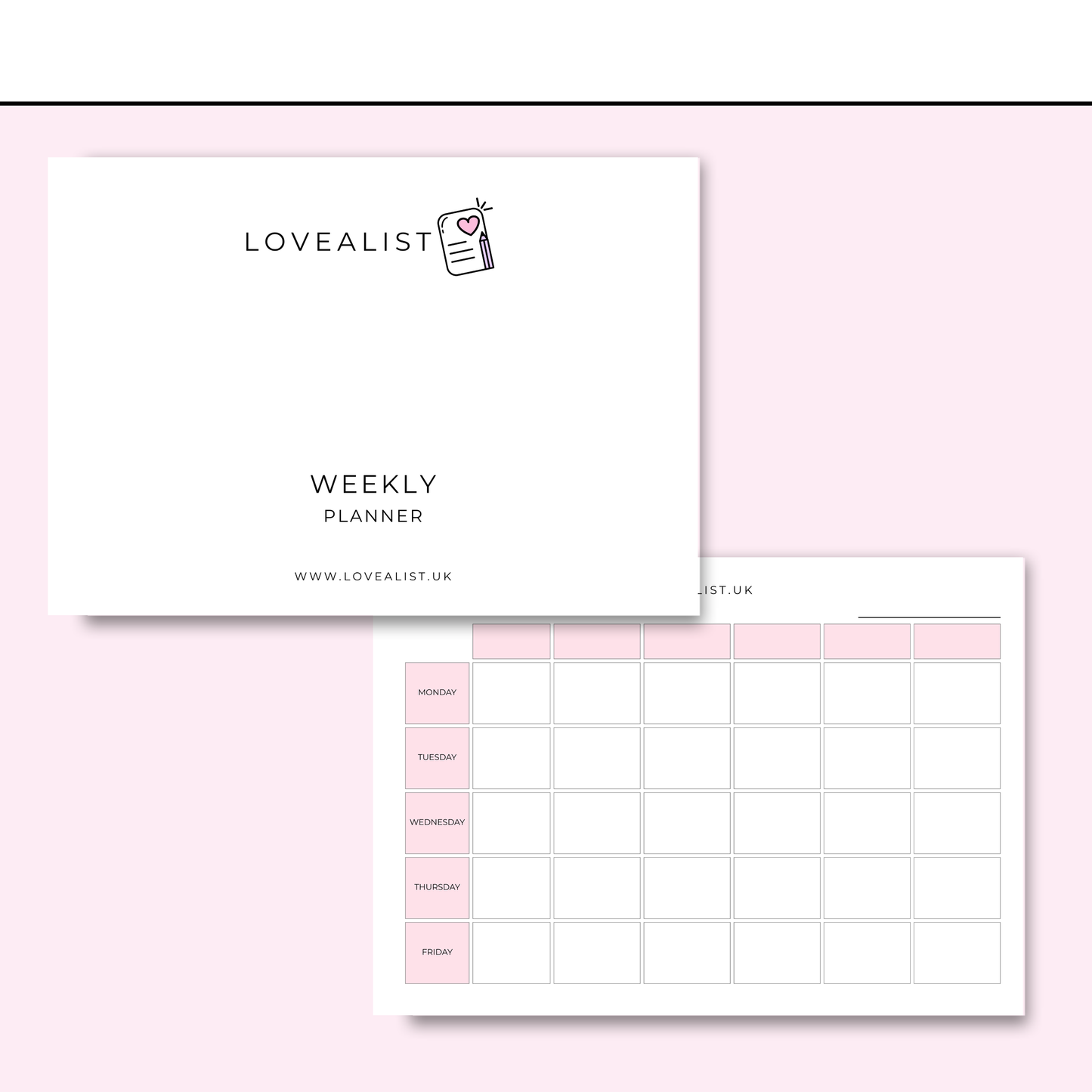 A5 - Weekly Planner