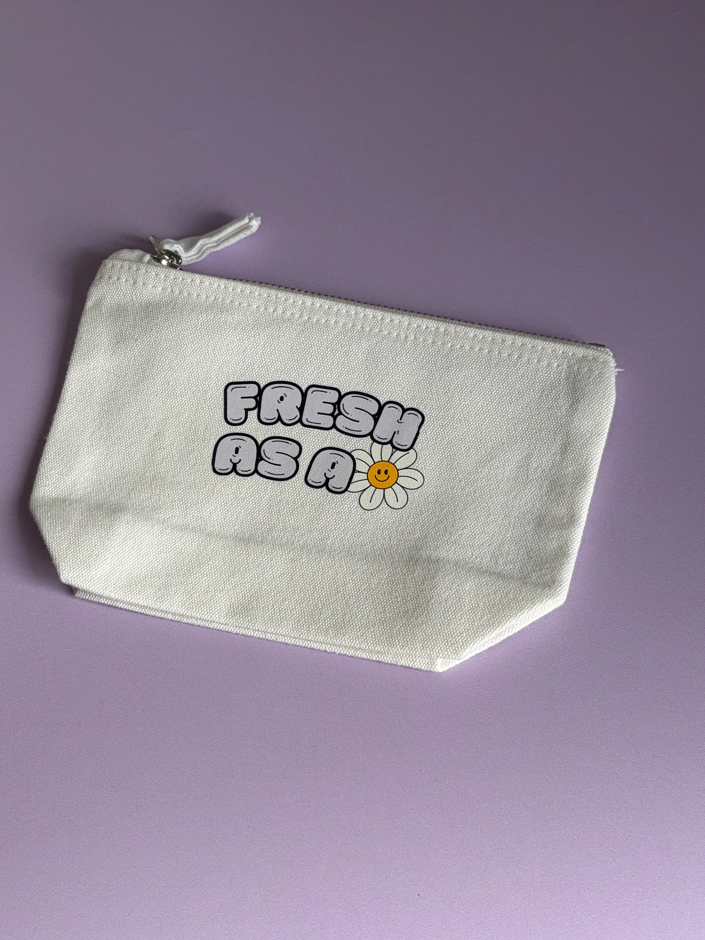 Zip Bag - Fresh as a Daisy (Natural)
