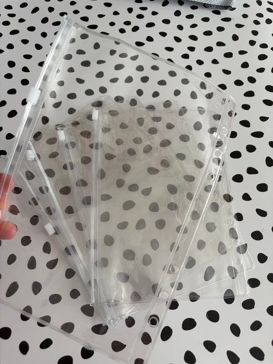 A5 - Zip Wallet - Clear