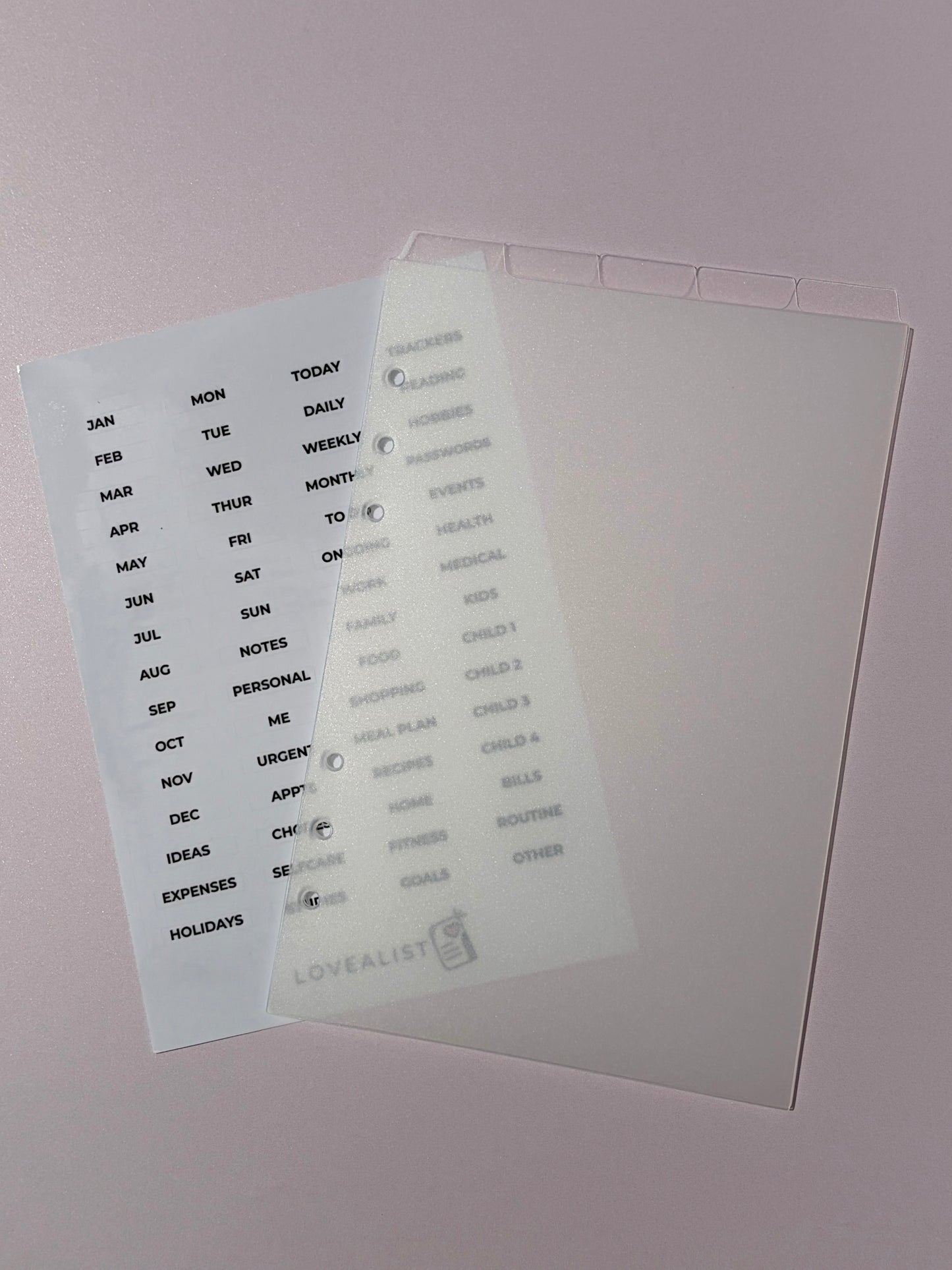 A5 - Top Dividers