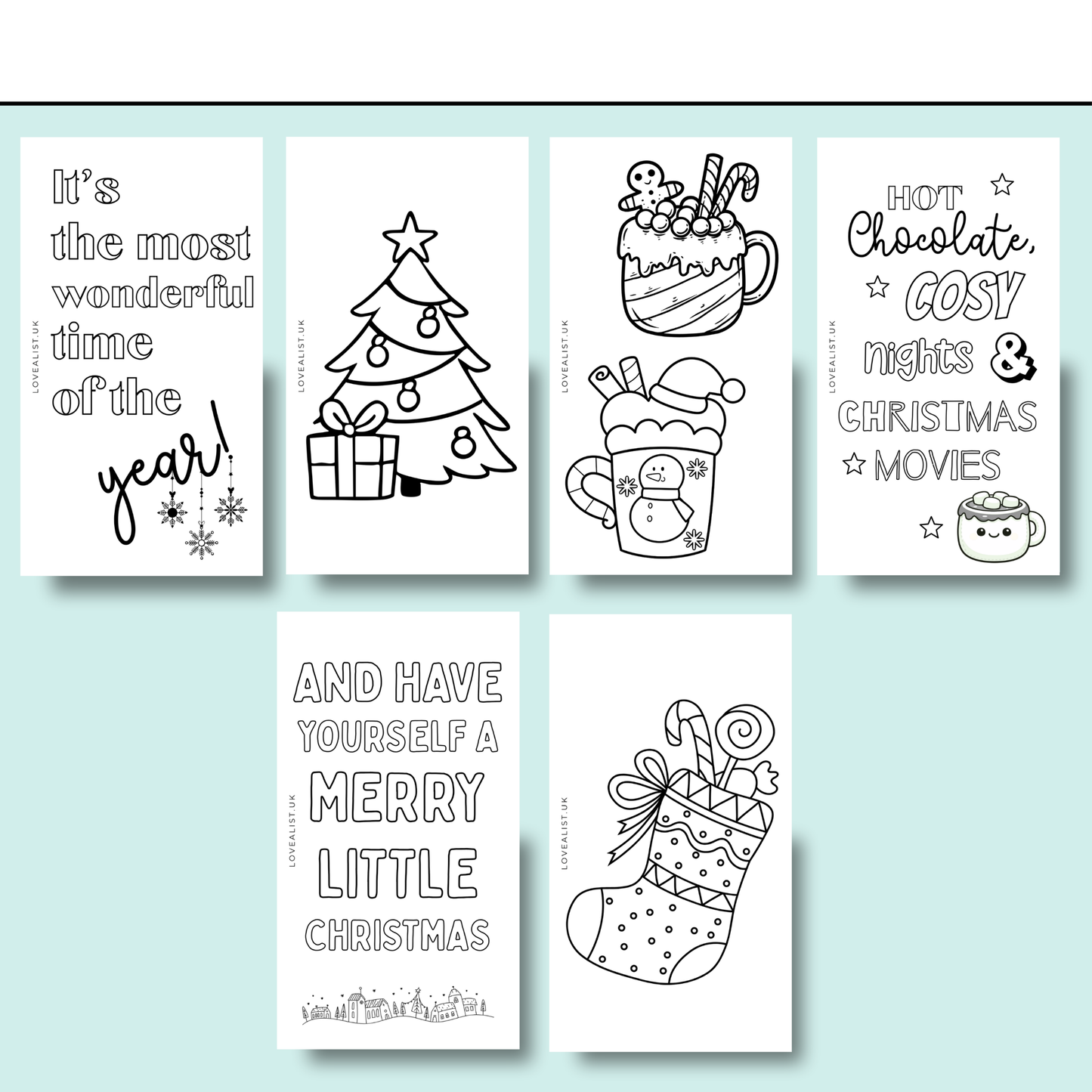 A6 - Colouring Collection - Christmas (Nice)