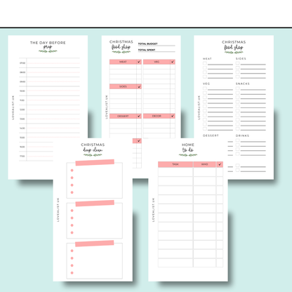 A6 - Christmas Planner