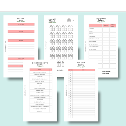 A6 - Christmas Planner