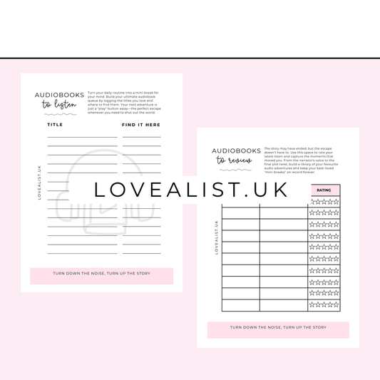 AudioBooks - Tracker