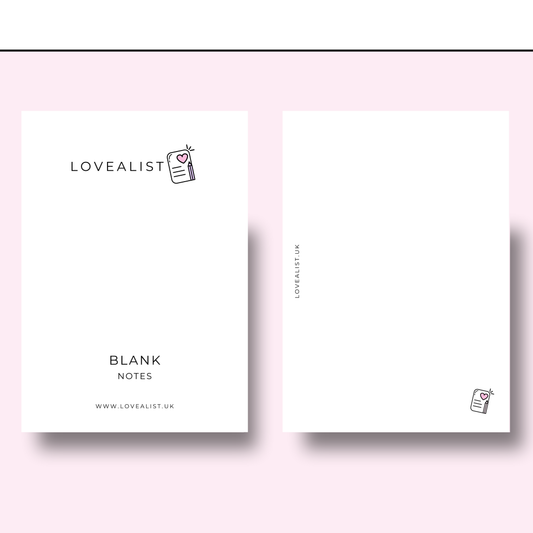 A5 - Blank Notes
