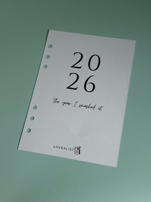 Index Page - 2026 The Year I Smashed It