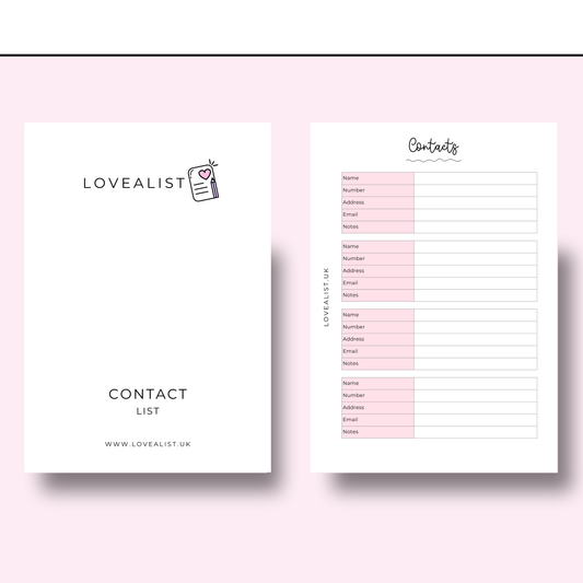A5 - Contacts List