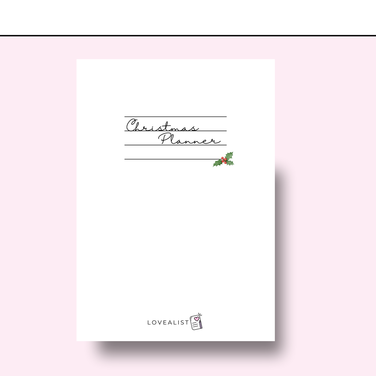 A5 - Index Page - Christmas Planner