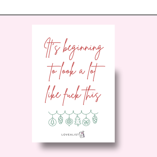 A5 - Index Page - It's Beginning To Look a Lot Like