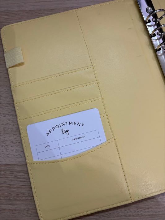 Appointment Cards - (Fit A5 Binder)