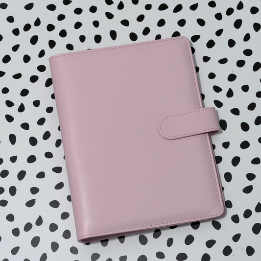 A5 Binder - Baby Pink