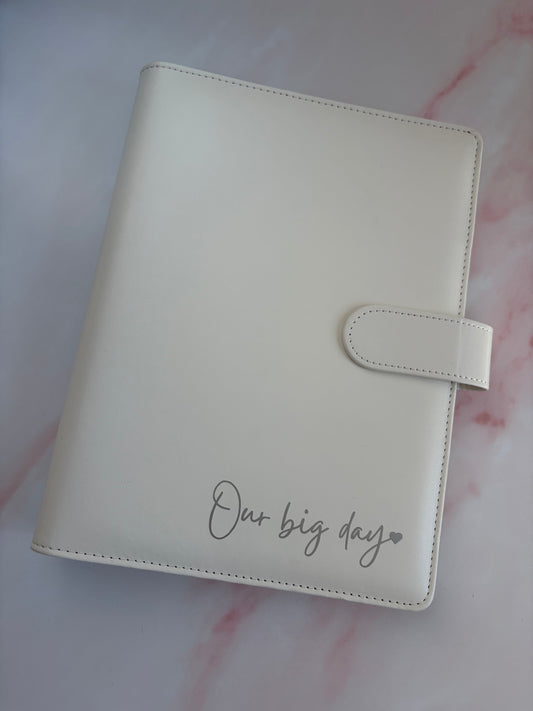 A5 Binder - Off White - Our Big Day