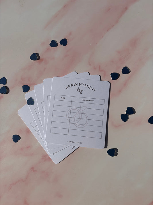 Appointment Cards - Wedding