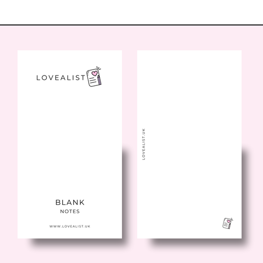 A6 - Blank Notes