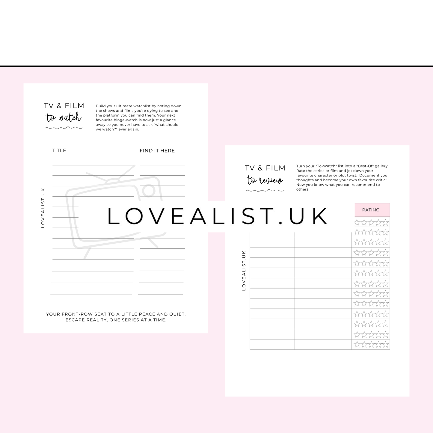 A5 - TV & Film Tracker