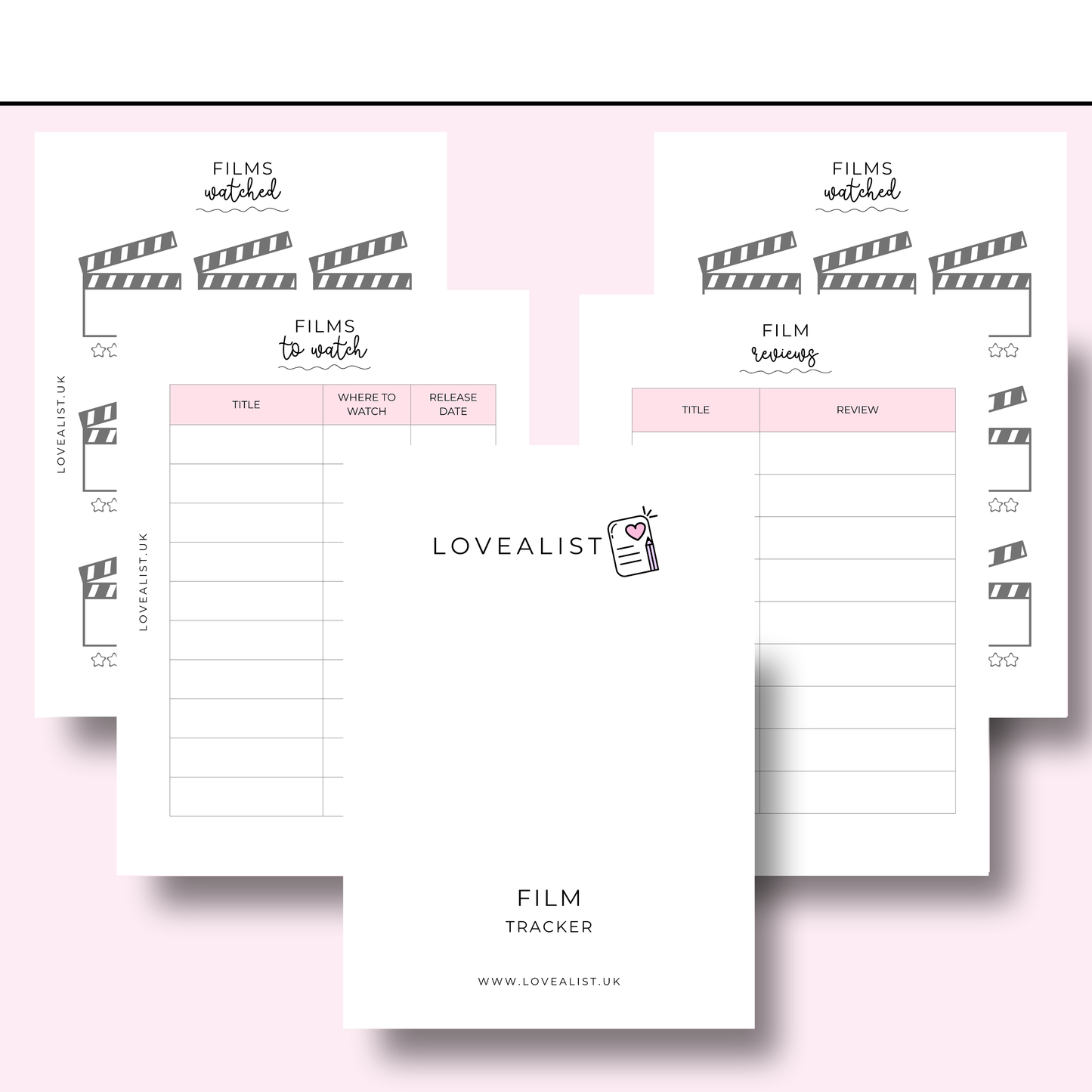 A5 - Film Tracker