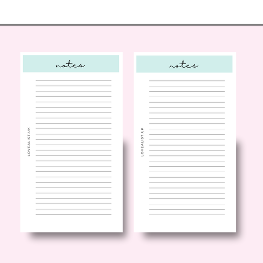 A6 - Notes - Lined