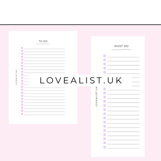 A5 -  Ongoing To Do List