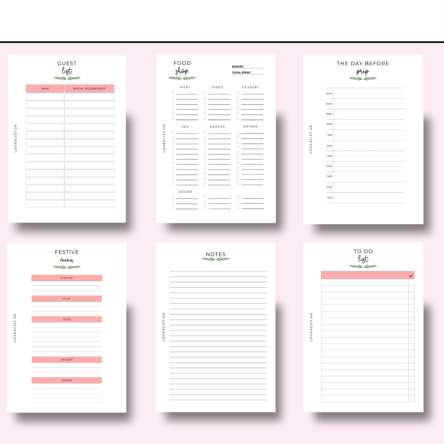 A5 - Christmas Planner