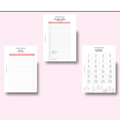 A5 - Christmas Planner